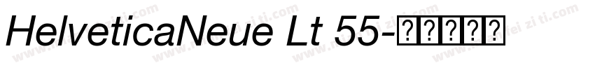 HelveticaNeue Lt 55字体转换